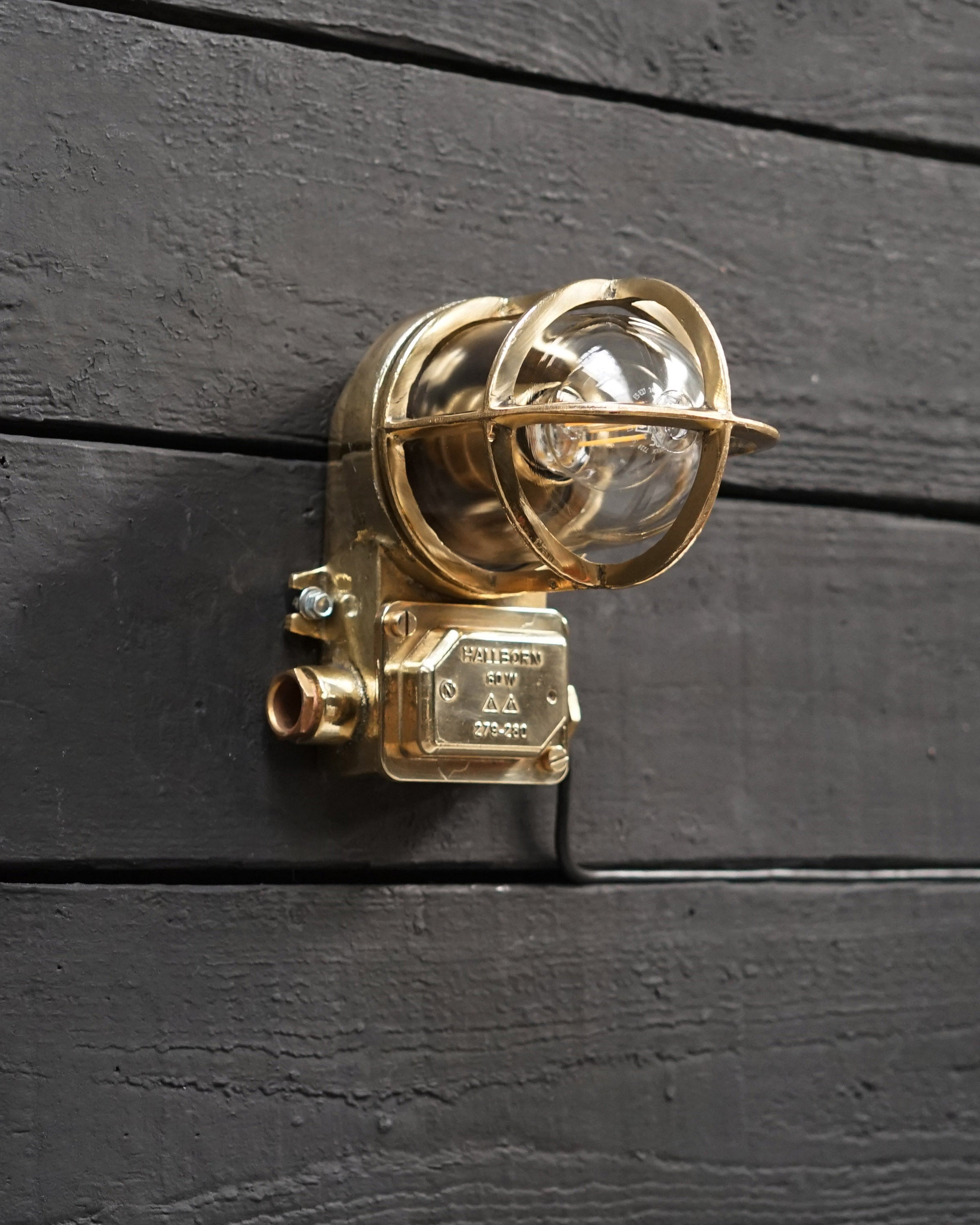Small Vintage Swedish Ships Wall Lights - Conduit Trinity Marine