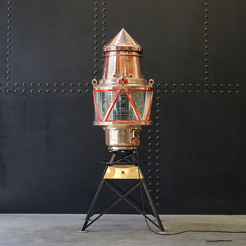 Spectacular Huge Trinity House Buoy Beacon on Stand Trinity Marine