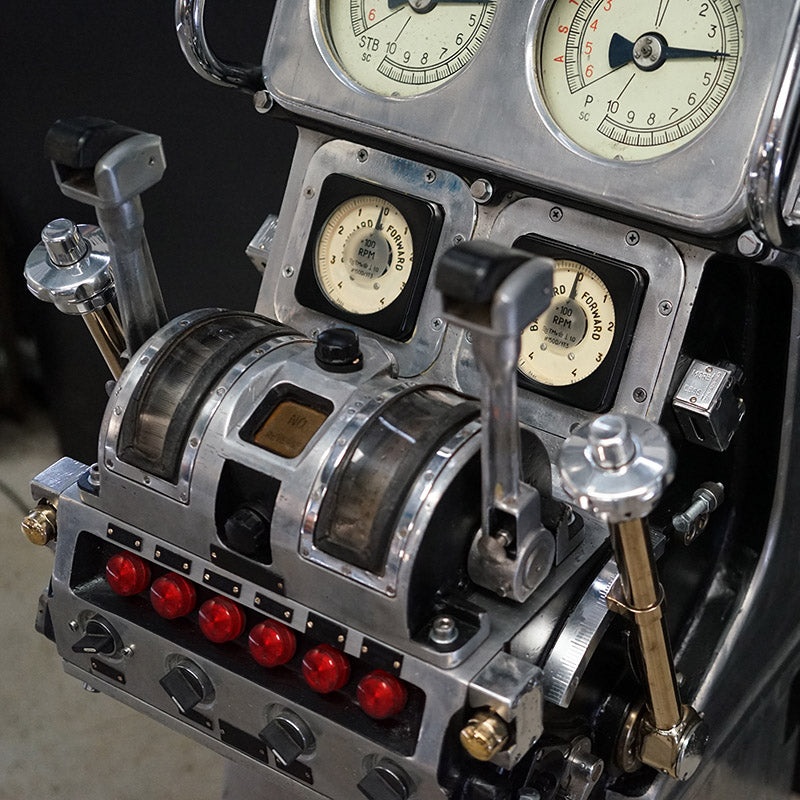 Spectacular Warship Engine Controls Console C.1980’s Trinity Marine