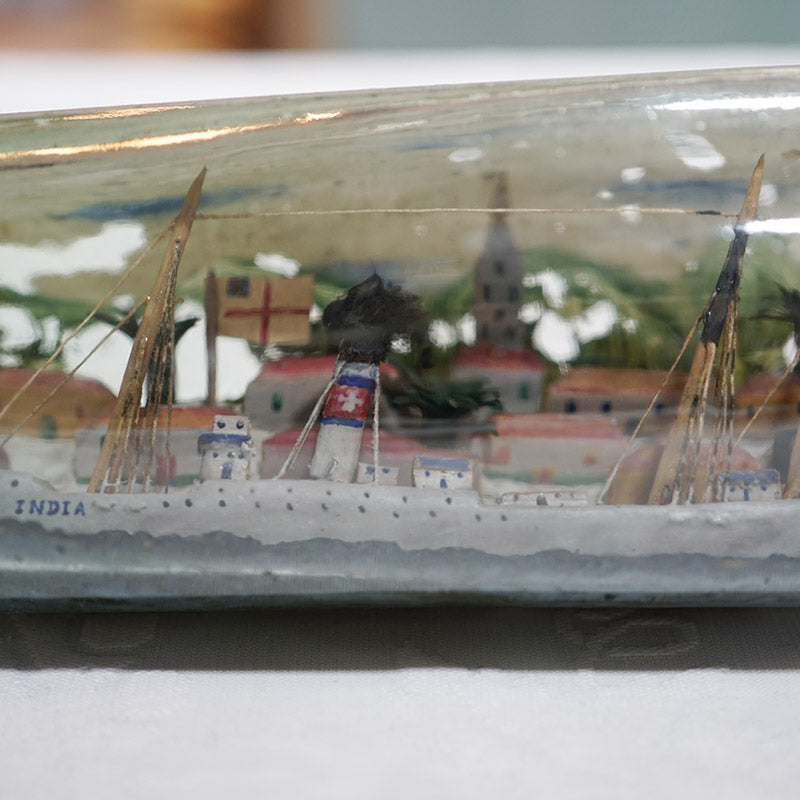 Steamship ‘India’ Ship in Bottle Trinity Marine
