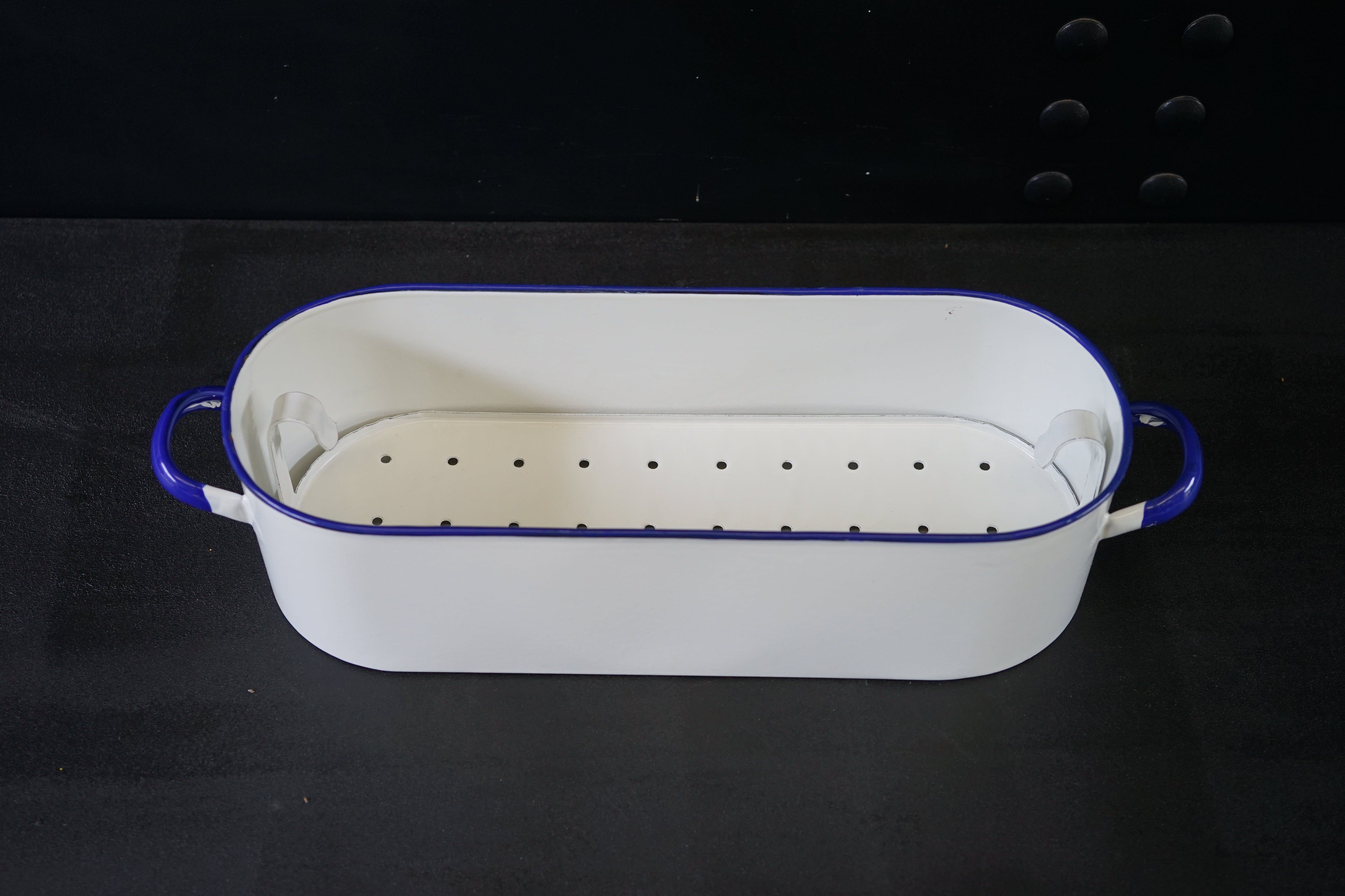Home Office 1950s Enamel Medical Sterilizer Tray - Box Fresh Trinity Marine