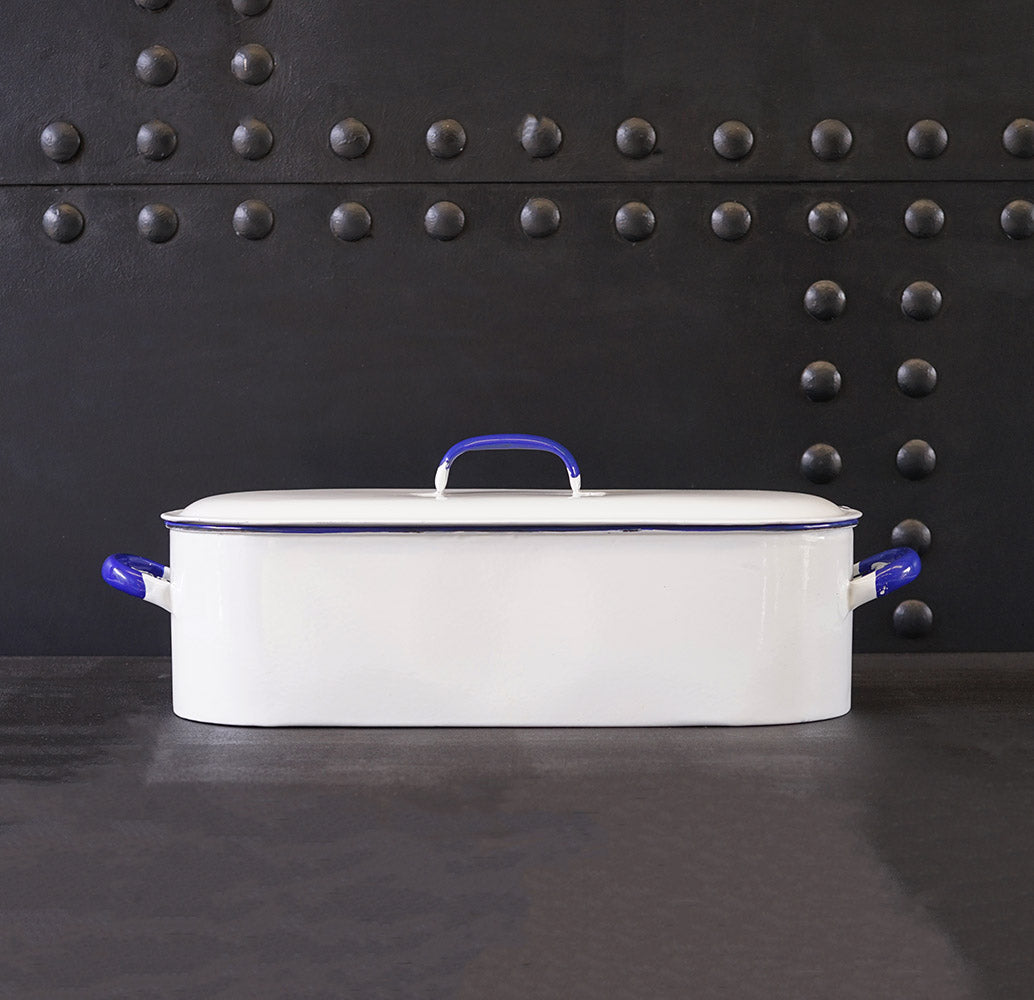 Home Office 1950s Enamel Medical Sterilizer Tray - Box Fresh Trinity Marine