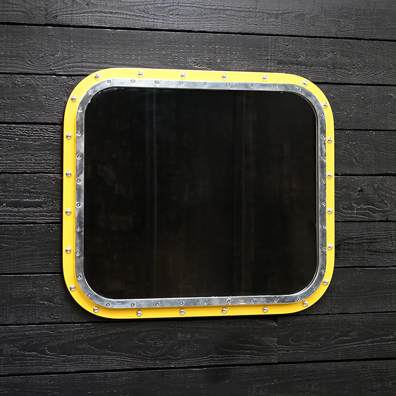 Submarine Yellow Cargo Ship Window Mirror