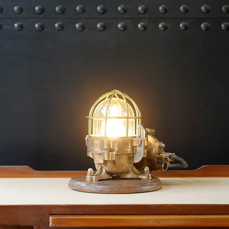 Superb Bronze Kokosha Table Lamp Trinity Marine