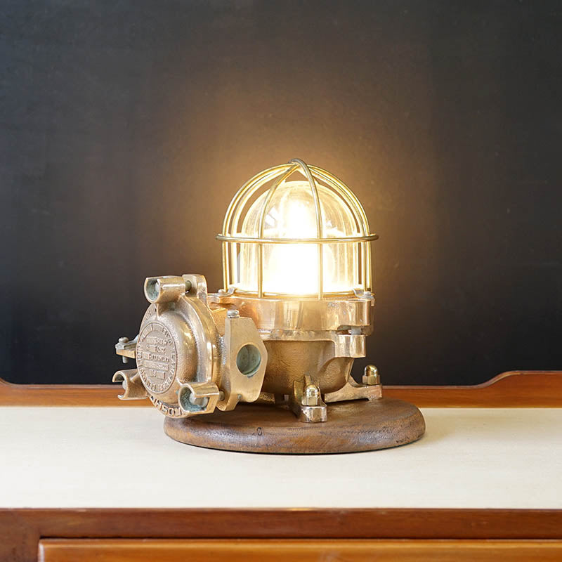 Superb Bronze Kokosha Table Lamp Trinity Marine