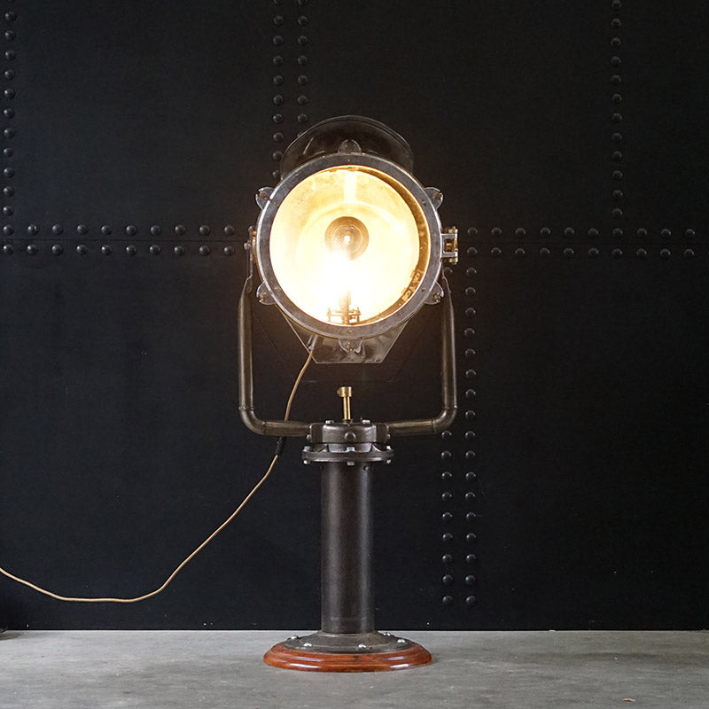 Vintage Merchant Ships Searchlight on Hexagon Pedestal Trinity Marine