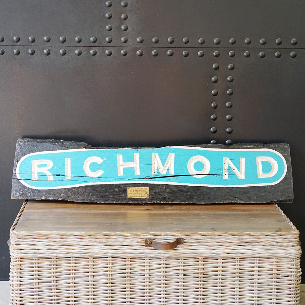Thames Sailing Barge Name Board - Richmond Trinity Marine