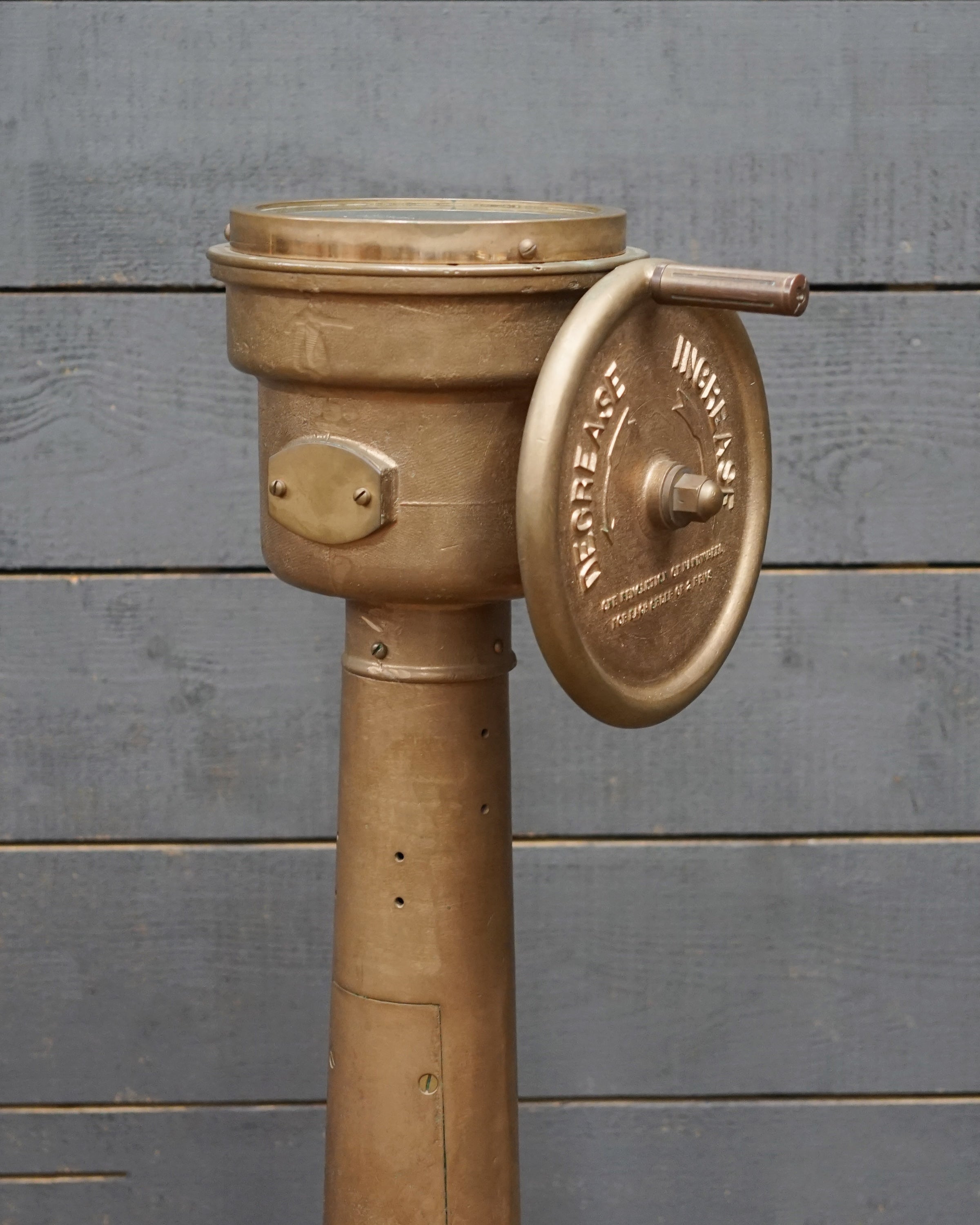 US Navy McNab Brothers Bridge Engine Revolution Indicator / Control Trinity Marine