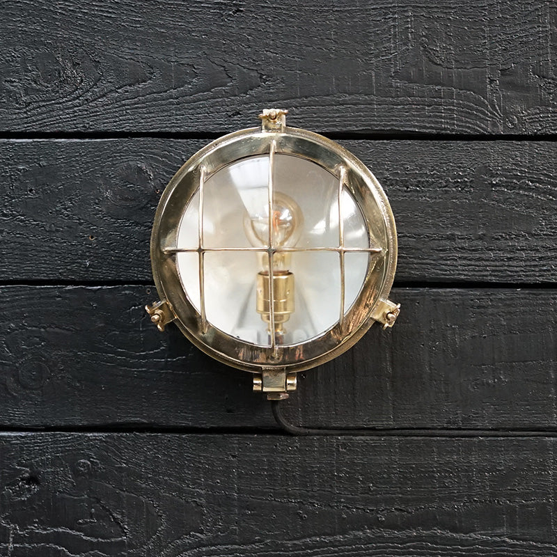 All Brass Wiska Turtle Wall Light
