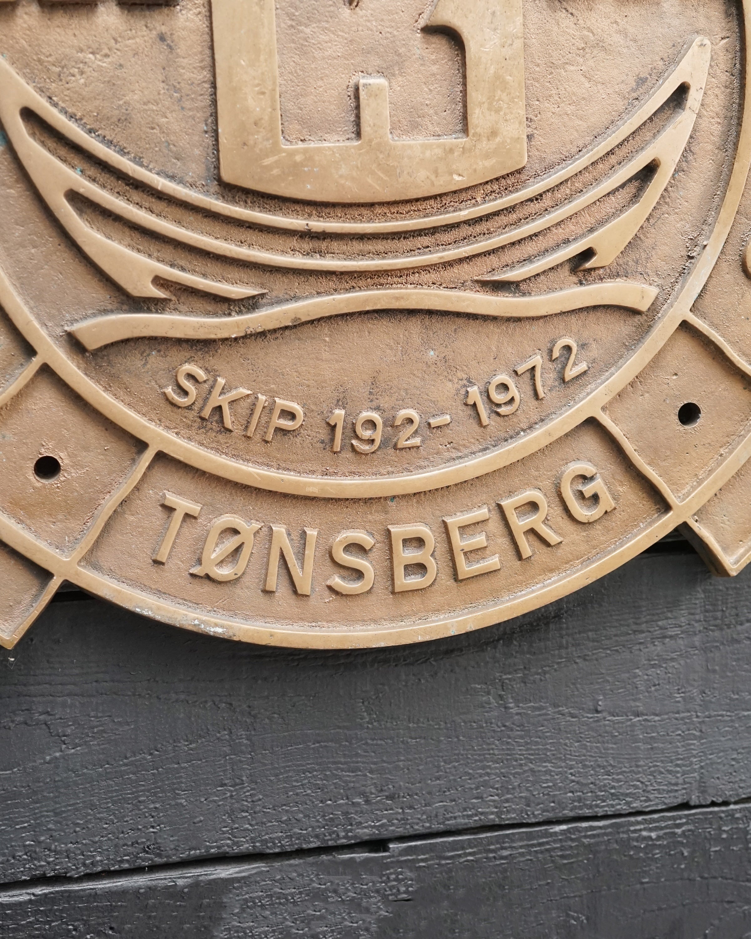 Ships Builders Plate - MV Auslag Trinity Marine