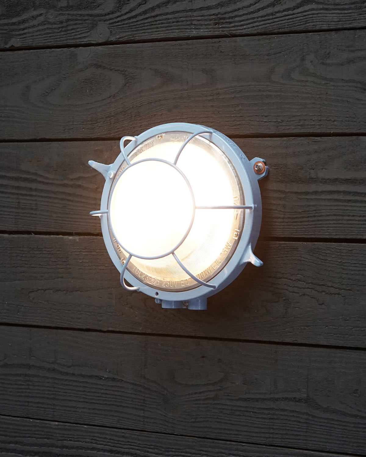Vintage GDR Ships Wall Light - Tradewind Blue Trinity Marine