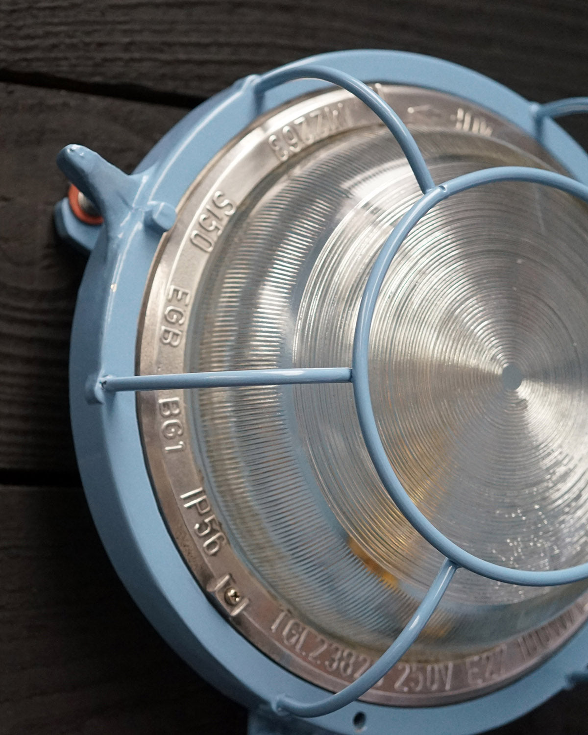 Vintage GDR Ships Wall Light - Tradewind Blue Trinity Marine