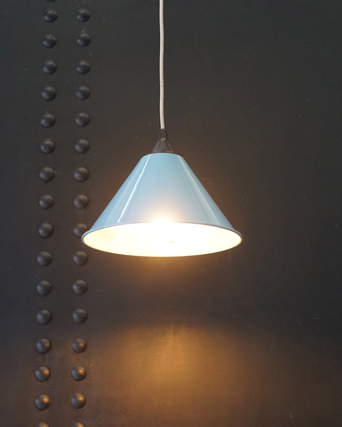 Reclaimed Army Field Conical Pendant Light - Colours Trinity Marine