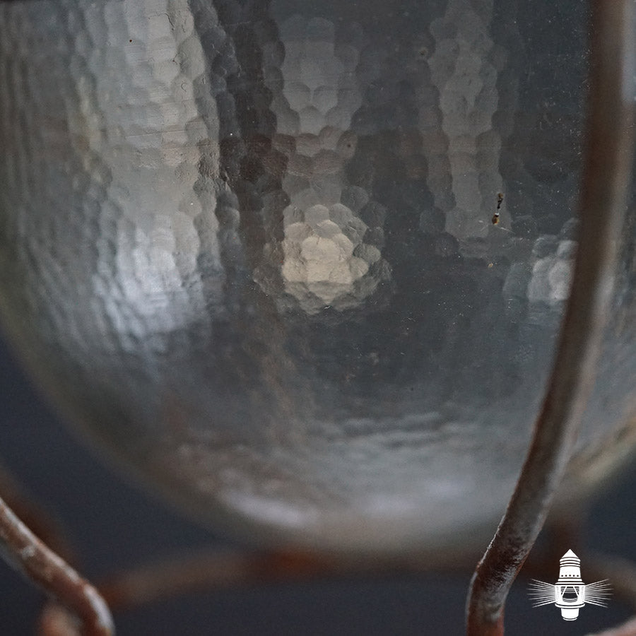 Reclaimed Ship's Pendant Light - Dappled Glass Trinity Marine