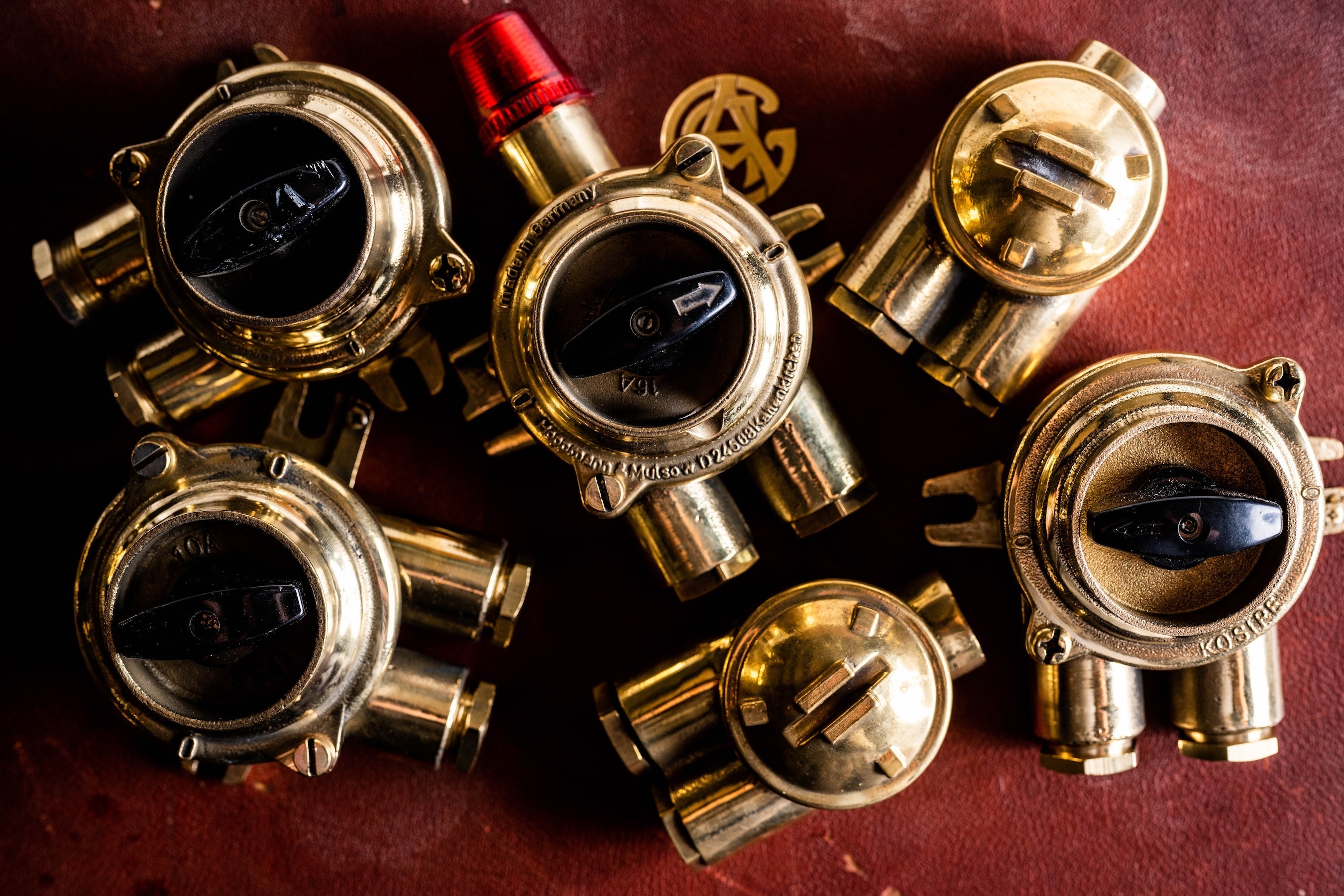 Industrial Marine Salvage Brass Light Switch Trinity Marine