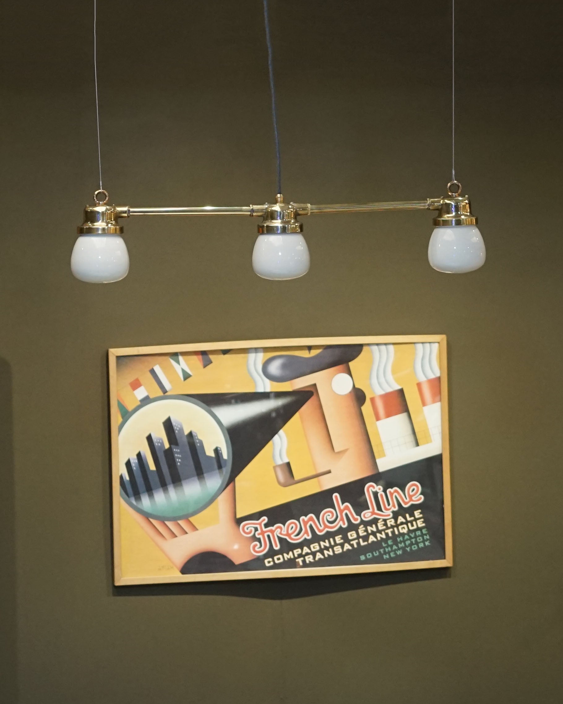 Bespoke Island Pendant Lights - Opaque Trinity Marine