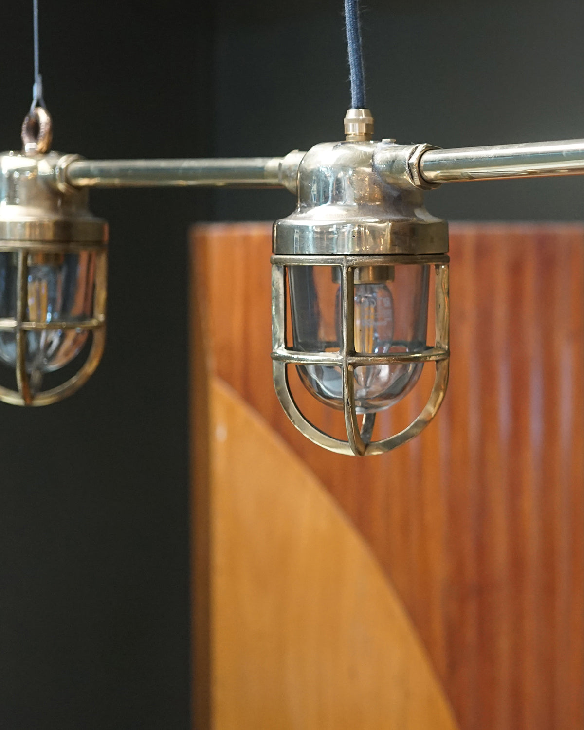 Bespoke Island Pendant Lights - Clear & Cage Trinity Marine