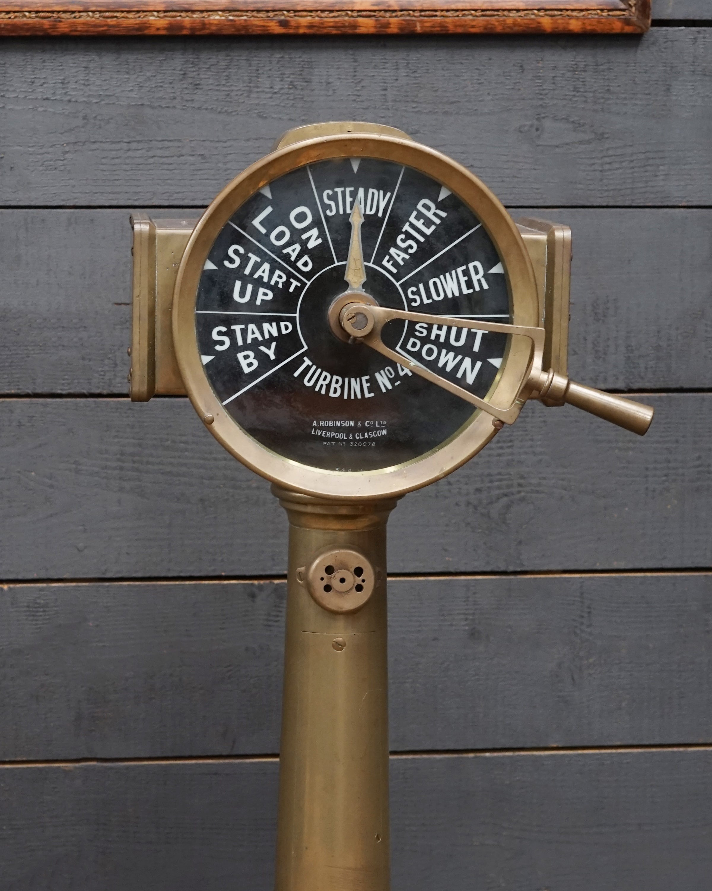 RMS Aquitania Turbine Engine Room Telegraph Trinity Marine