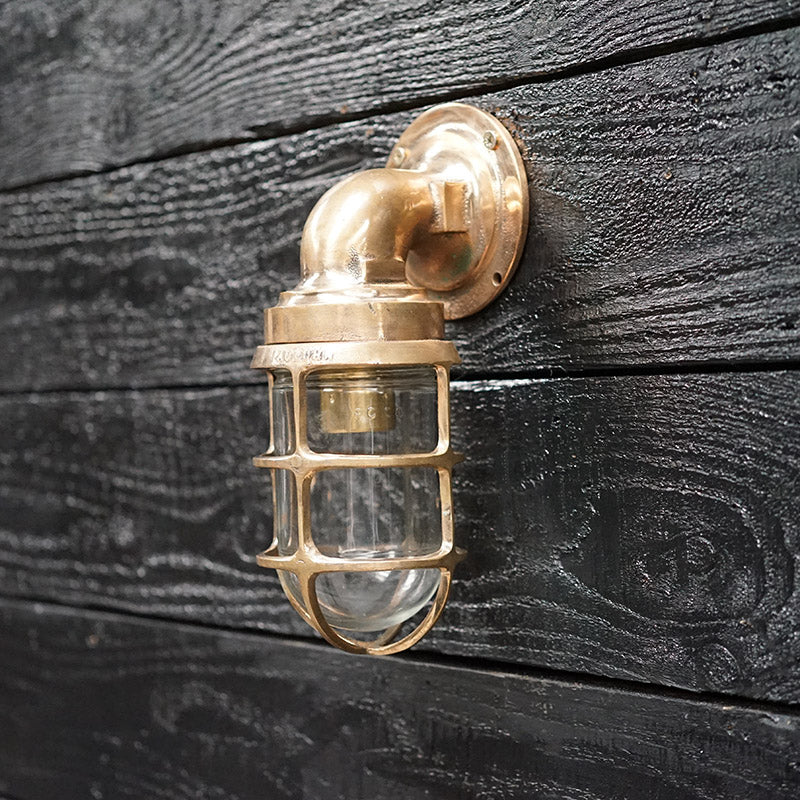 Vintage 1950’s US Navy Bronze Wall Light Trinity Marine