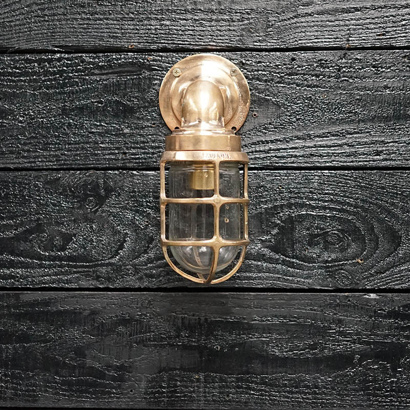 Vintage 1950’s US Navy Bronze Wall Light Trinity Marine