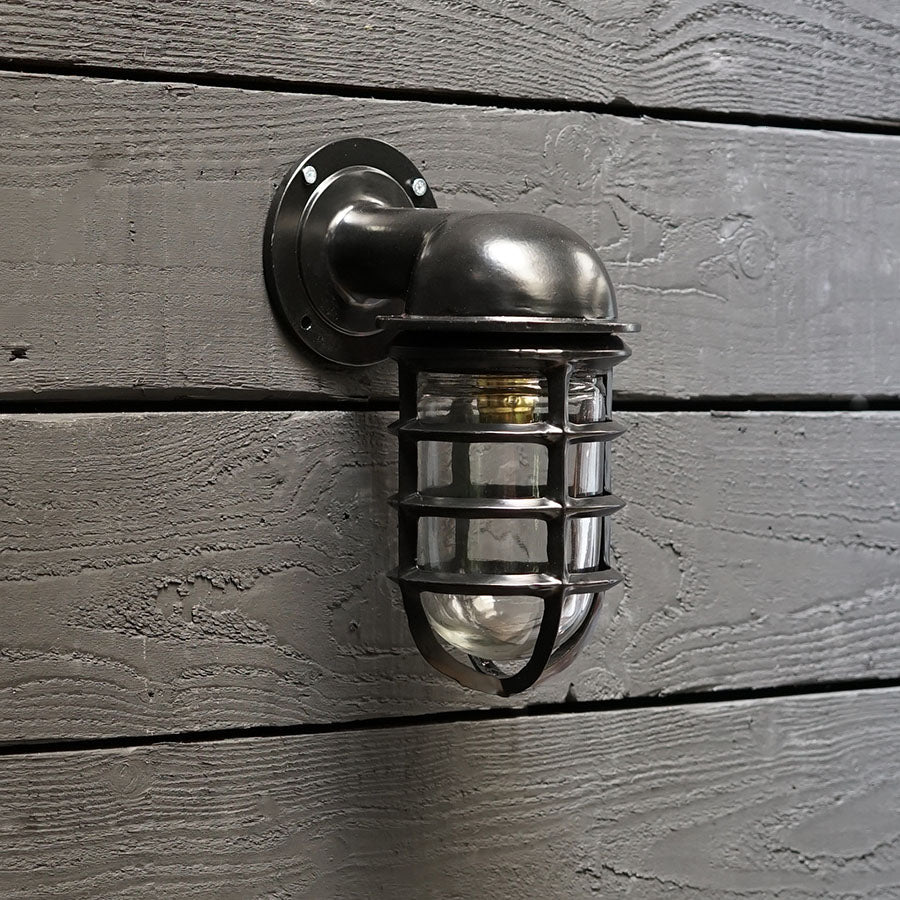US Patt Aluminium Ships Passage Wall Light - Black Trinity Marine
