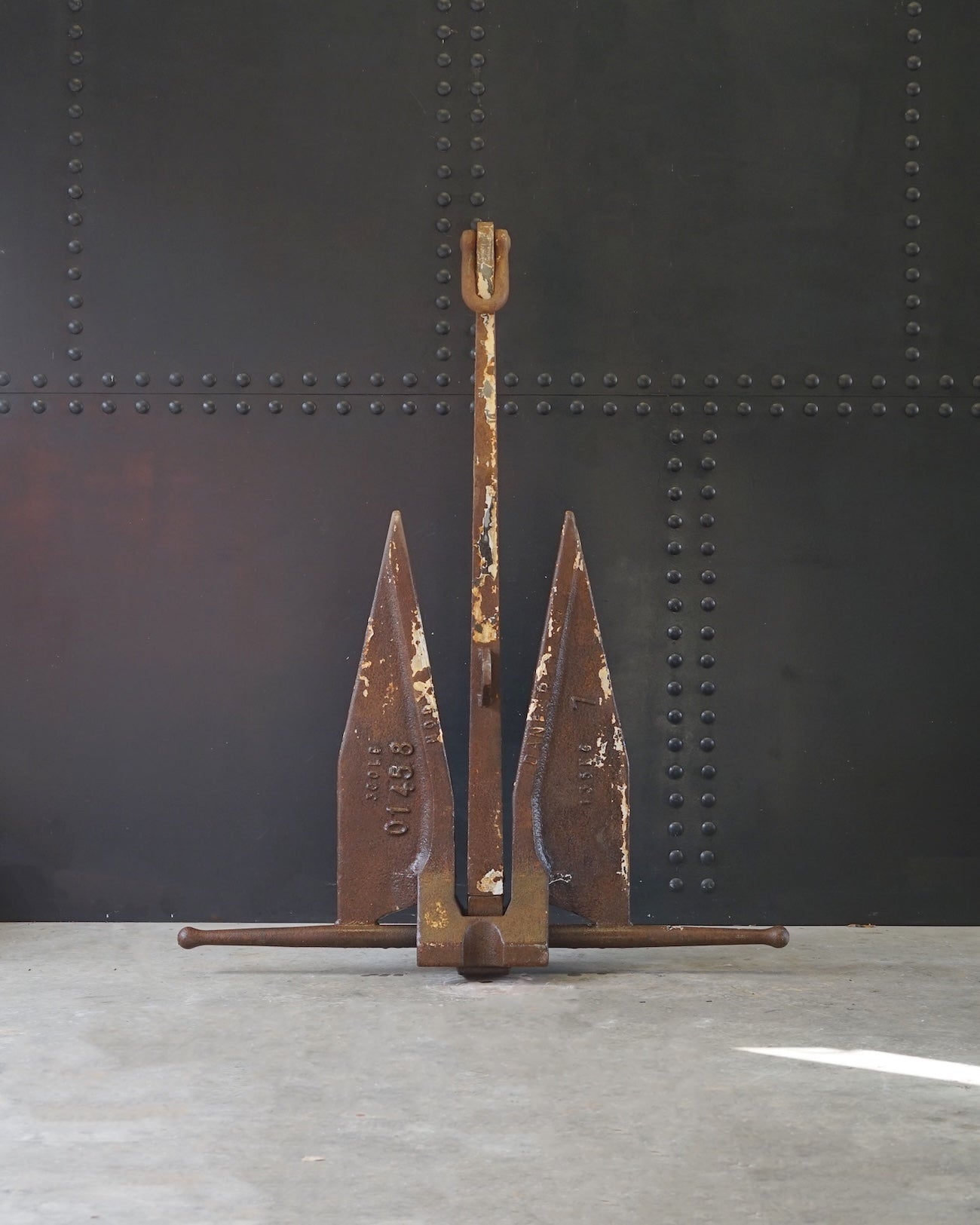 Rare US Navy WW2 500Lb Anchor Trinity Marine