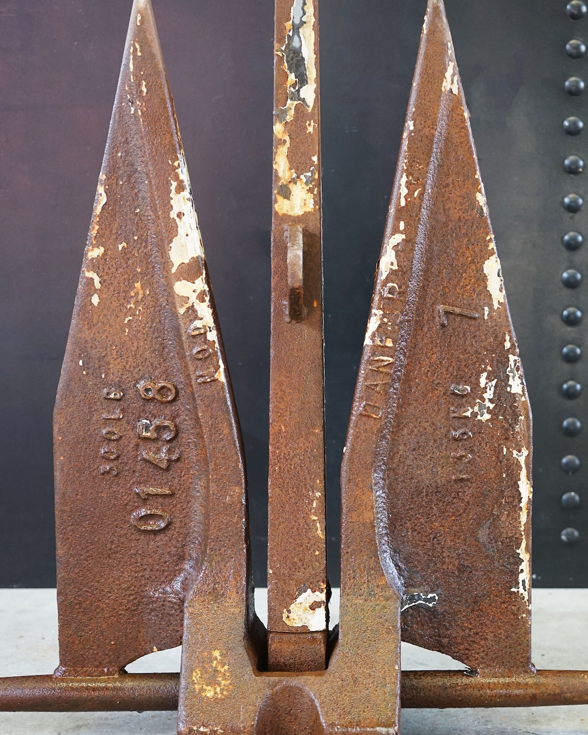 Rare US Navy WW2 500Lb Anchor Trinity Marine