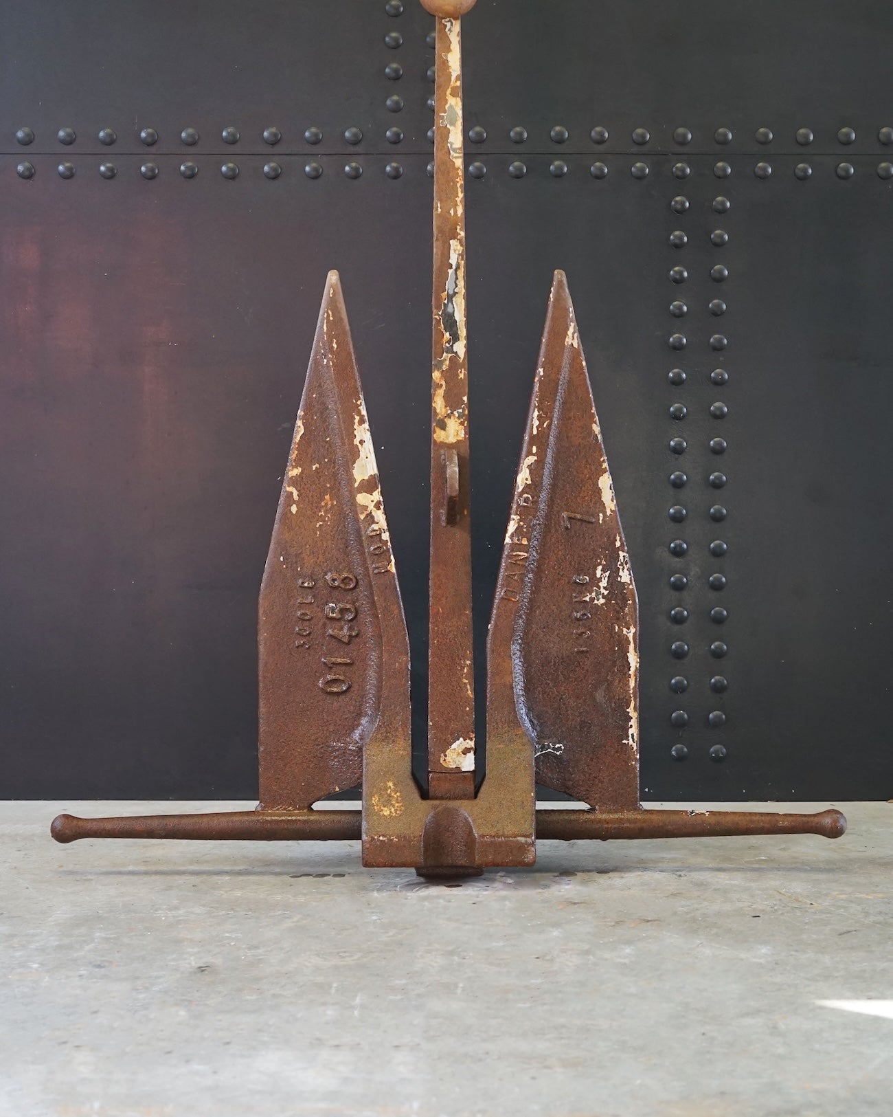 Rare US Navy WW2 500Lb Anchor Trinity Marine