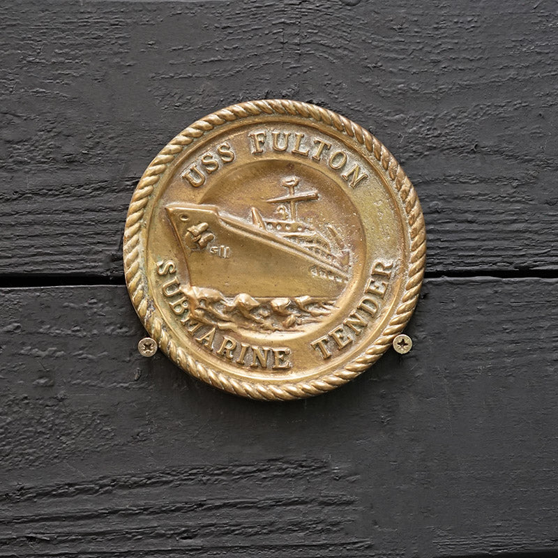 USS Fulton Submarine Tender Wardroom Badge Trinity Marine