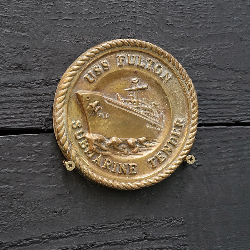 USS Fulton Submarine Tender Wardroom Badge Trinity Marine