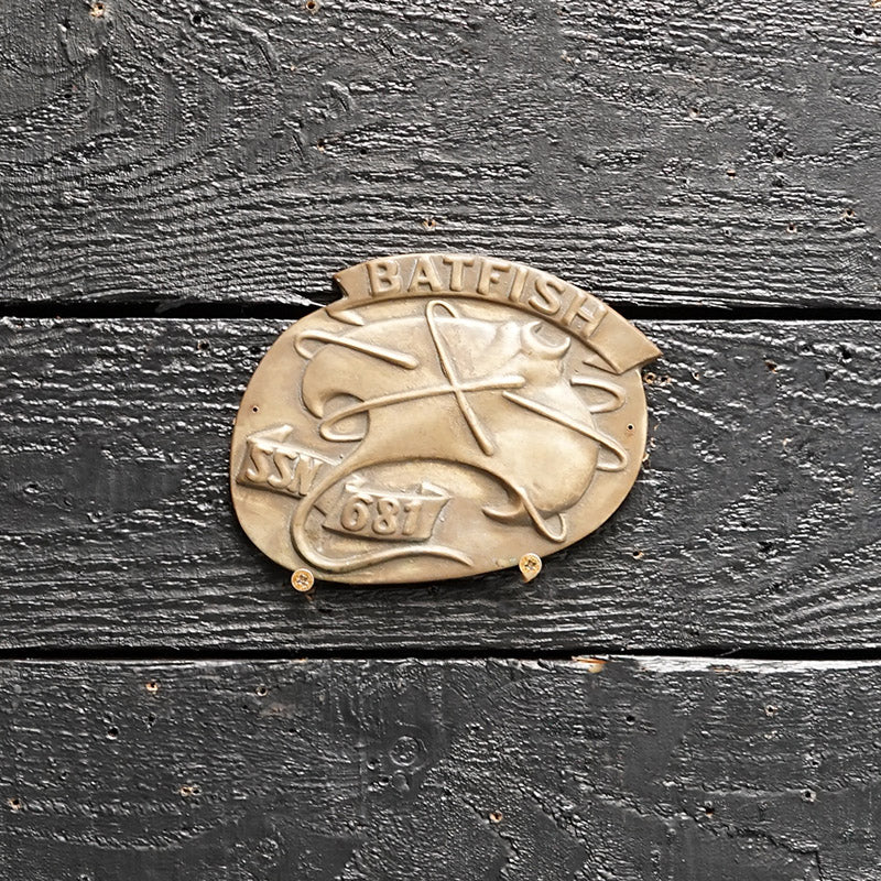USS Batfish (DD 681) Wardroom Badge Trinity Marine