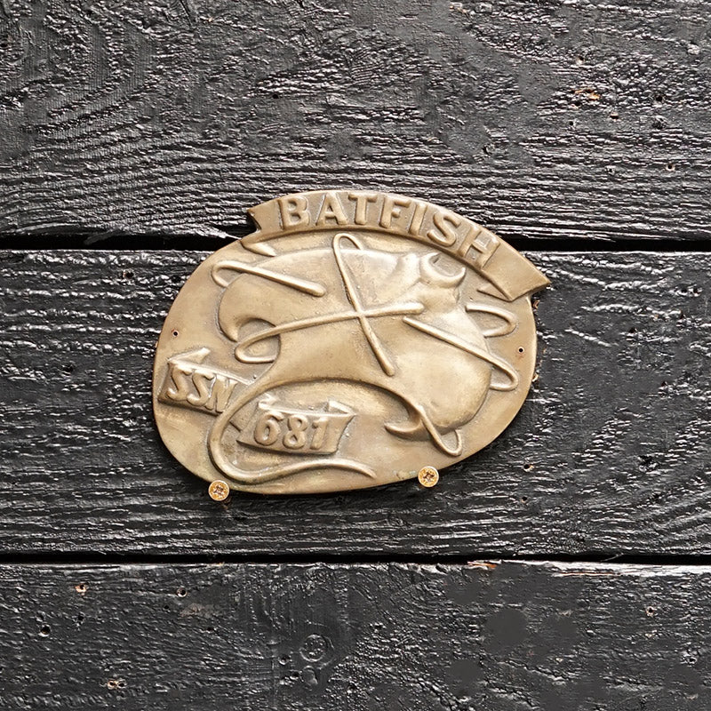 USS Batfish (DD 681) Wardroom Badge Trinity Marine