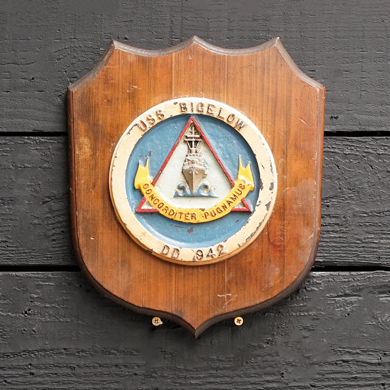 USS Bigelow DD 942 Wardroom Badge Trinity Marine