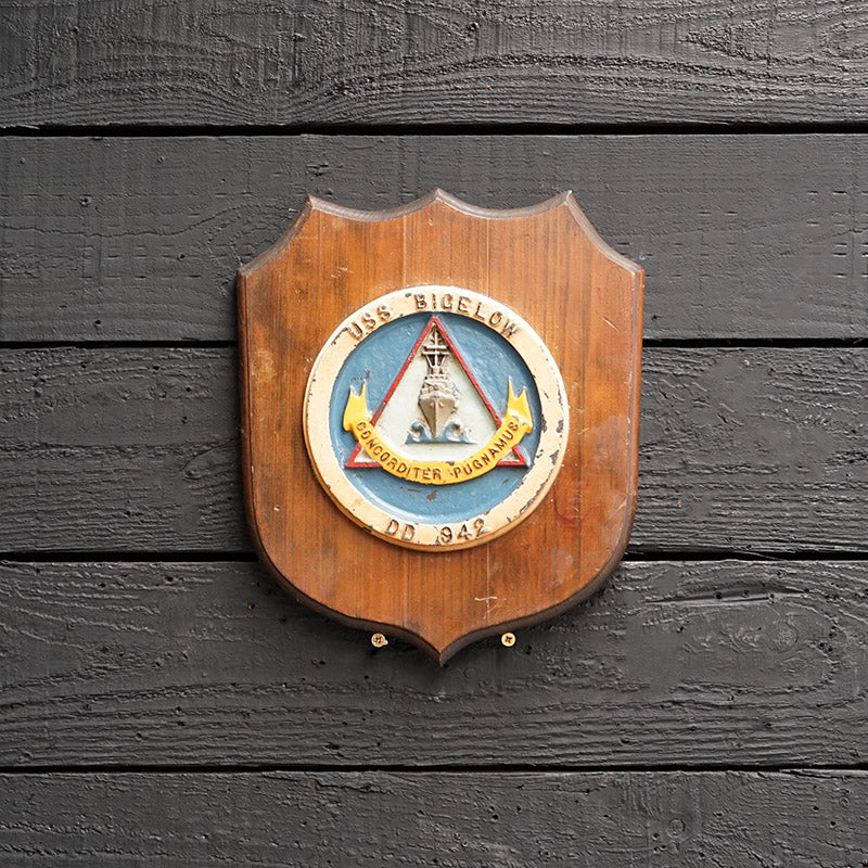 USS Bigelow DD 942 Wardroom Badge Trinity Marine