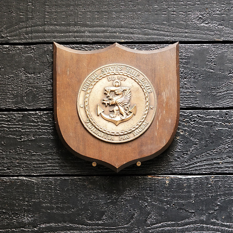 USS Davis (DD 937) Wardroom Badge Trinity Marine