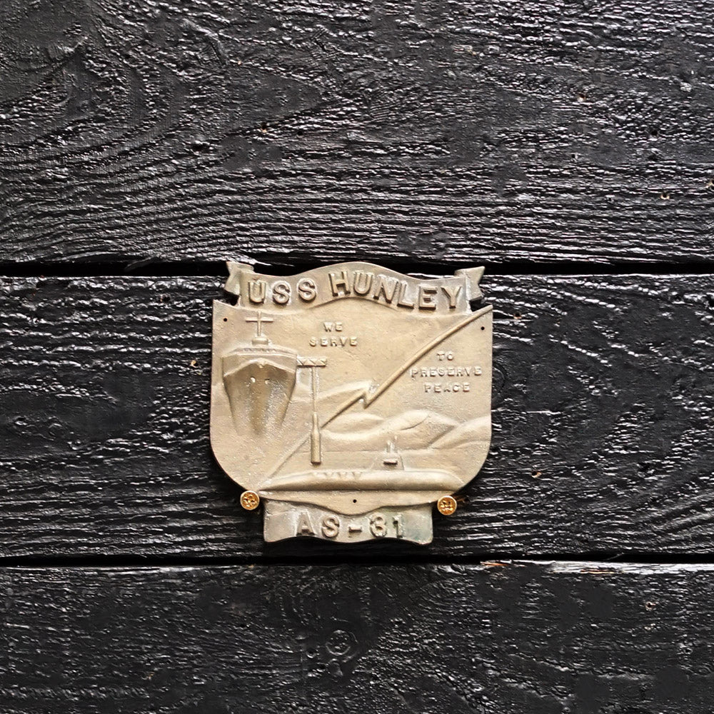 USS Hunley (AS-31) Wardroom Badge Trinity Marine