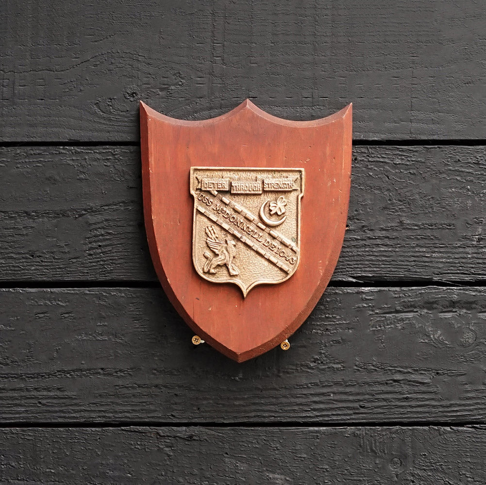 USS McDonnell (DE 1043) Wardroom Badge Trinity Marine