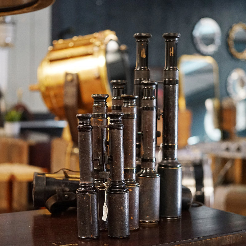 Very Rare Full Set of 19th Cent. Sewills Admiralty Binoculars Trinity Marine