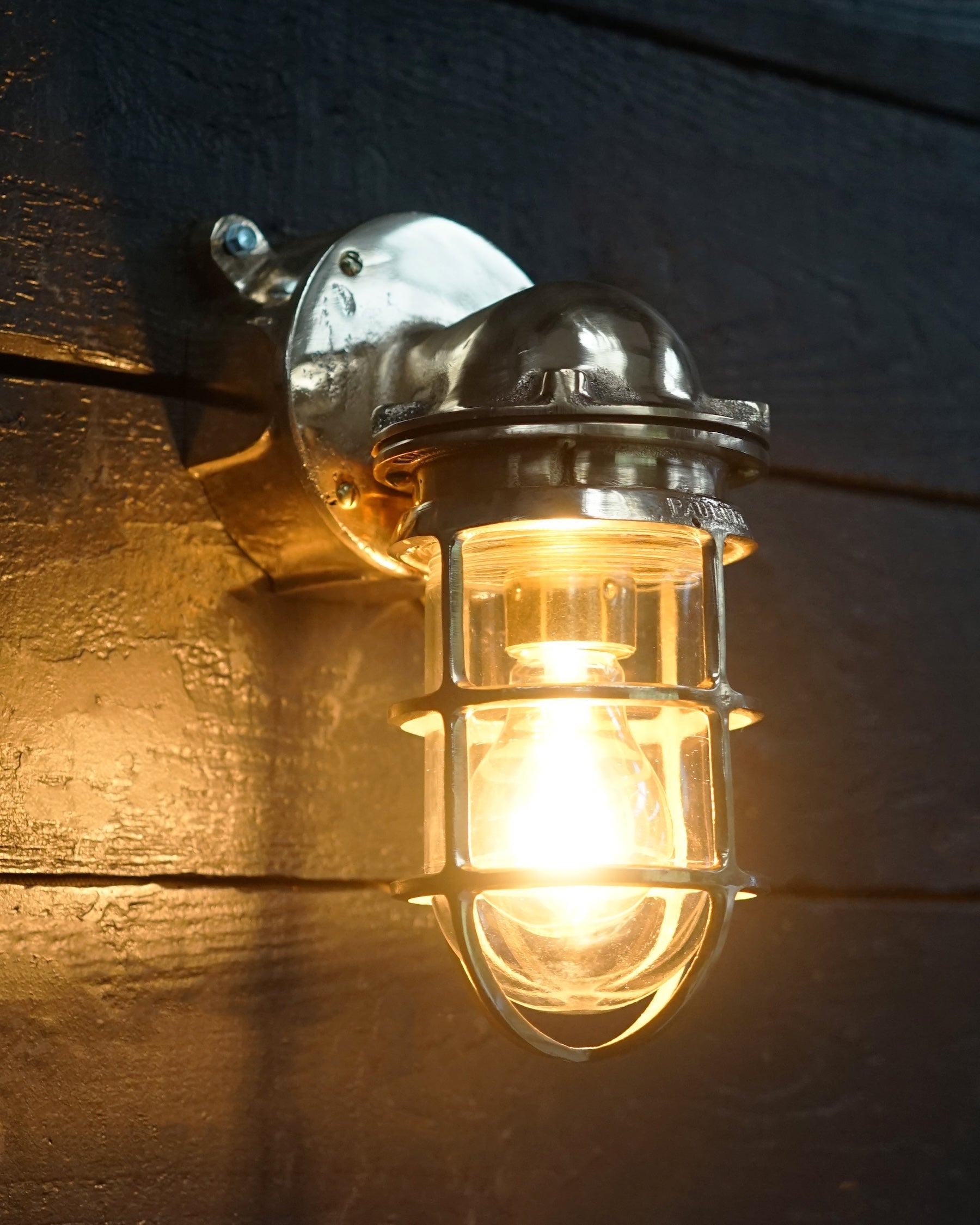 Vintage 1950’s US Navy Bronze Wall Light - Conduit