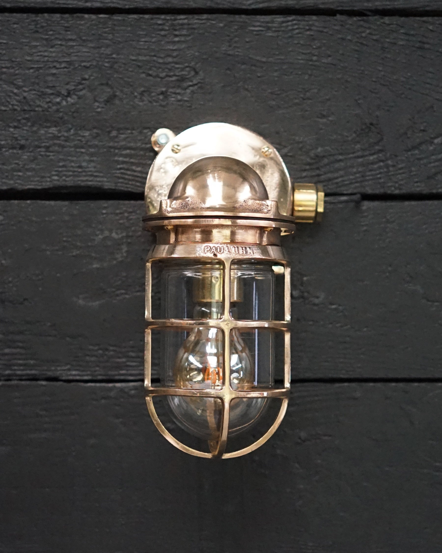 Vintage 1950’s US Navy Bronze Wall Light - Conduit