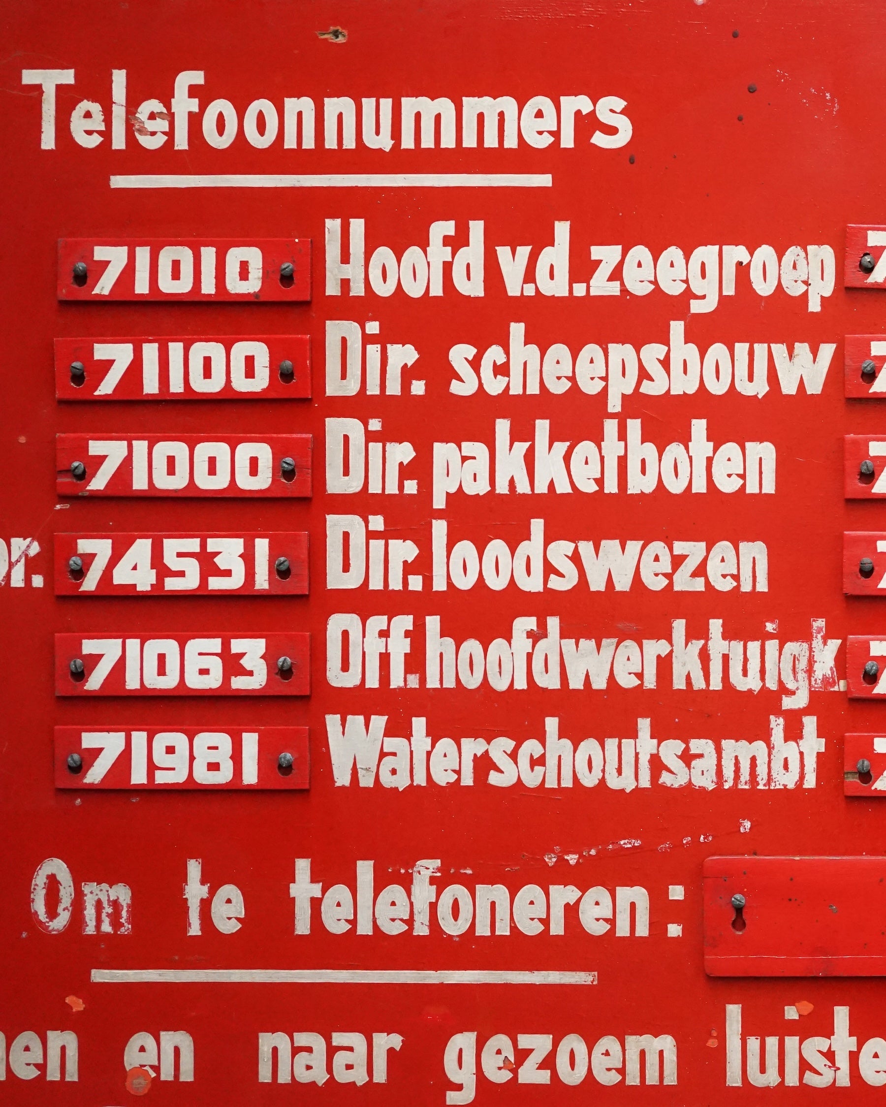 Vintage Dutch Shipbuilders Sign Trinity Marine