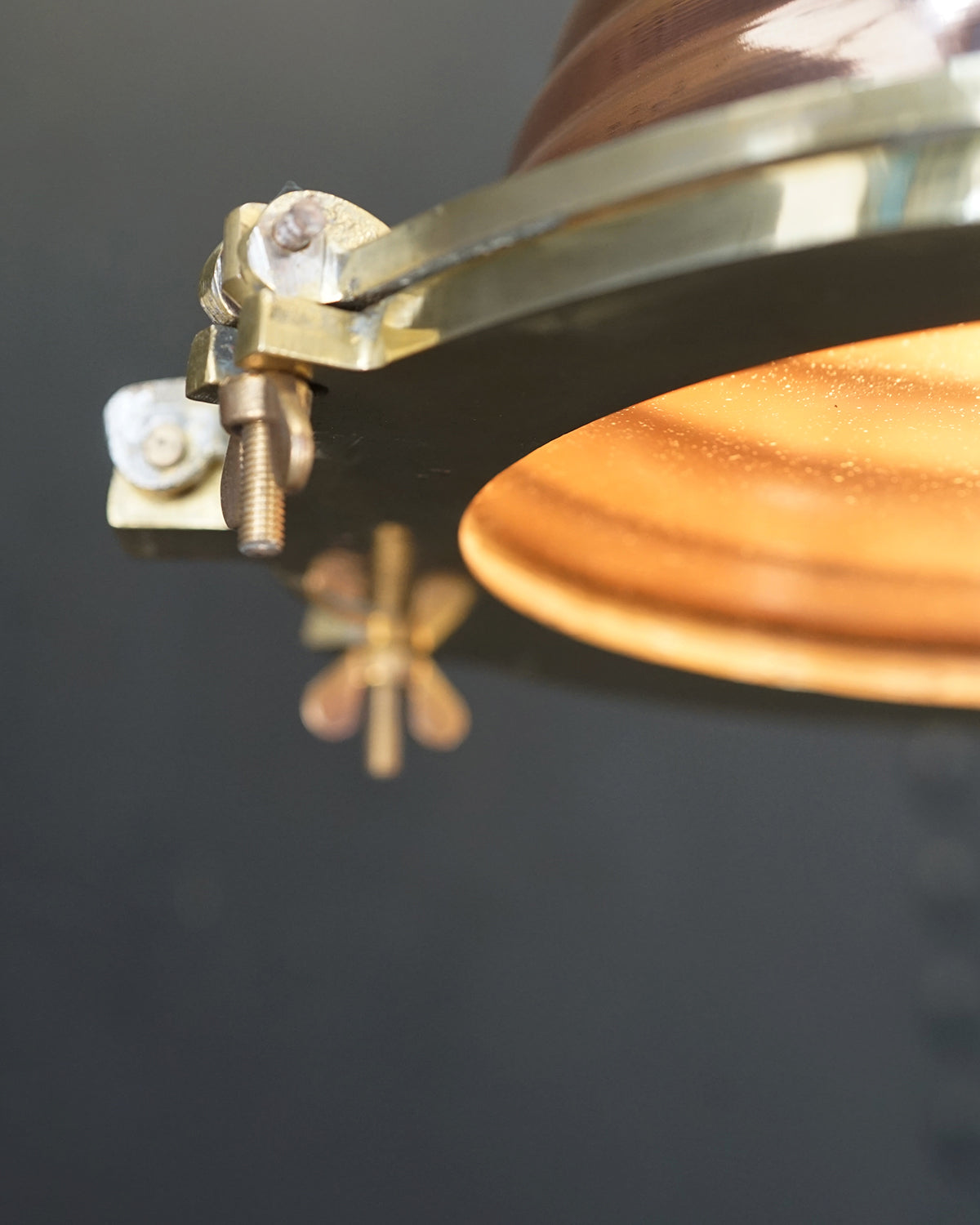 Vintage Fluted Copper Cargo Pendant Lights - Small Trinity Marine