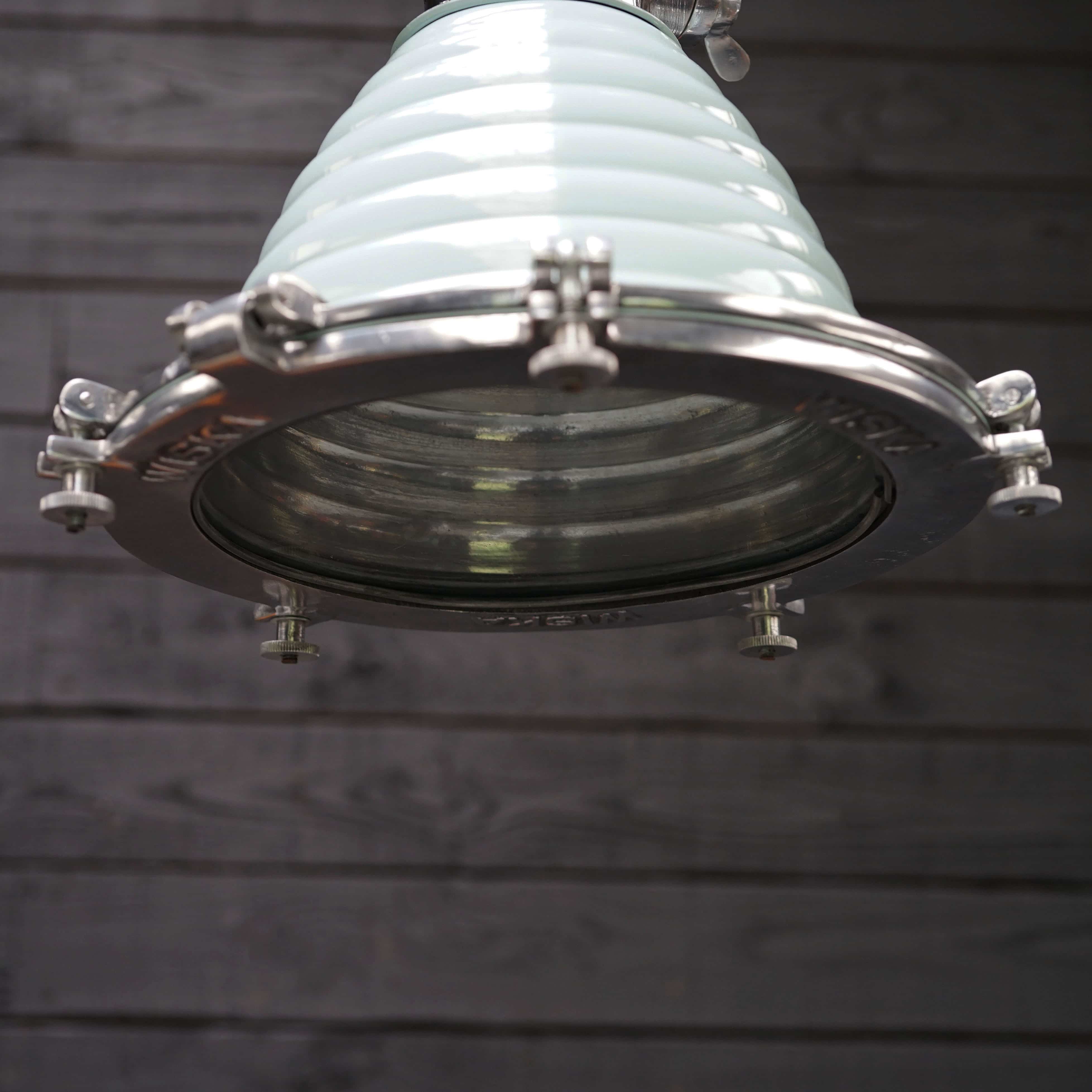 Wiska Aluminium Fluted Cargo Pendant - Warship Blue Trinity Marine