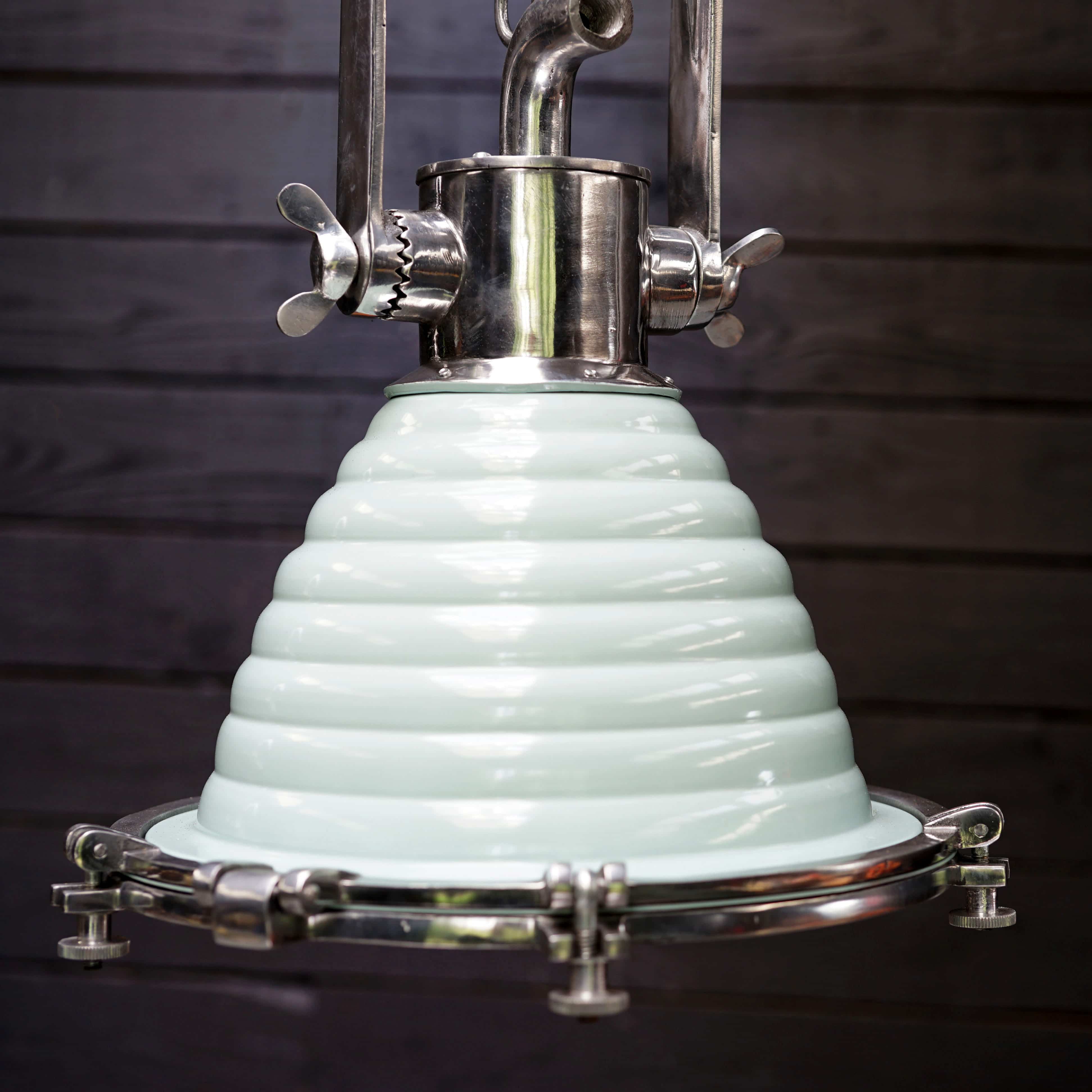 Wiska Aluminium Fluted Cargo Pendant - Warship Blue Trinity Marine