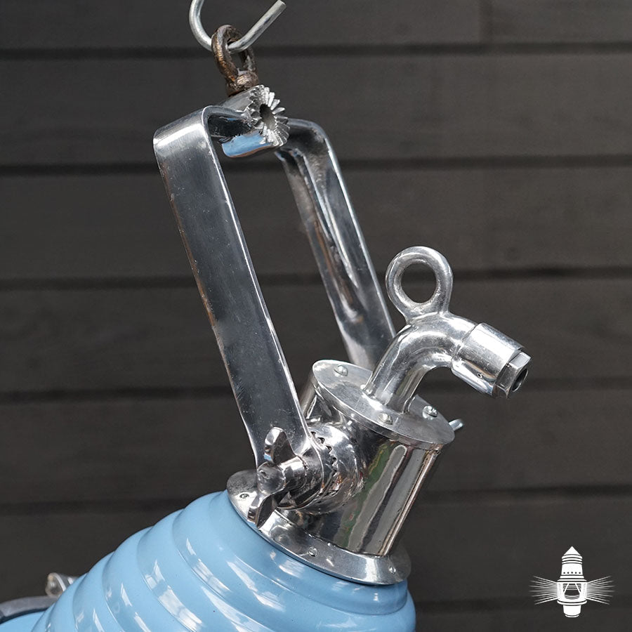Wiska Aluminium Fluted Cargo Pendant - Trade Wind Blue Trinity Marine