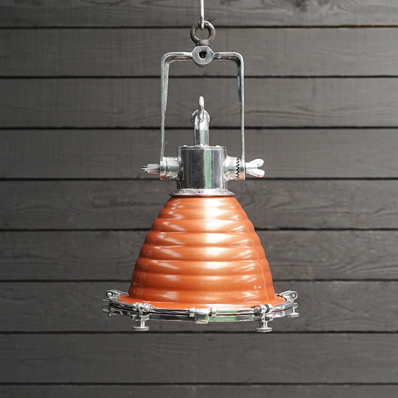 Wiska Fluted Copper Finish Pendant Light Trinity Marine