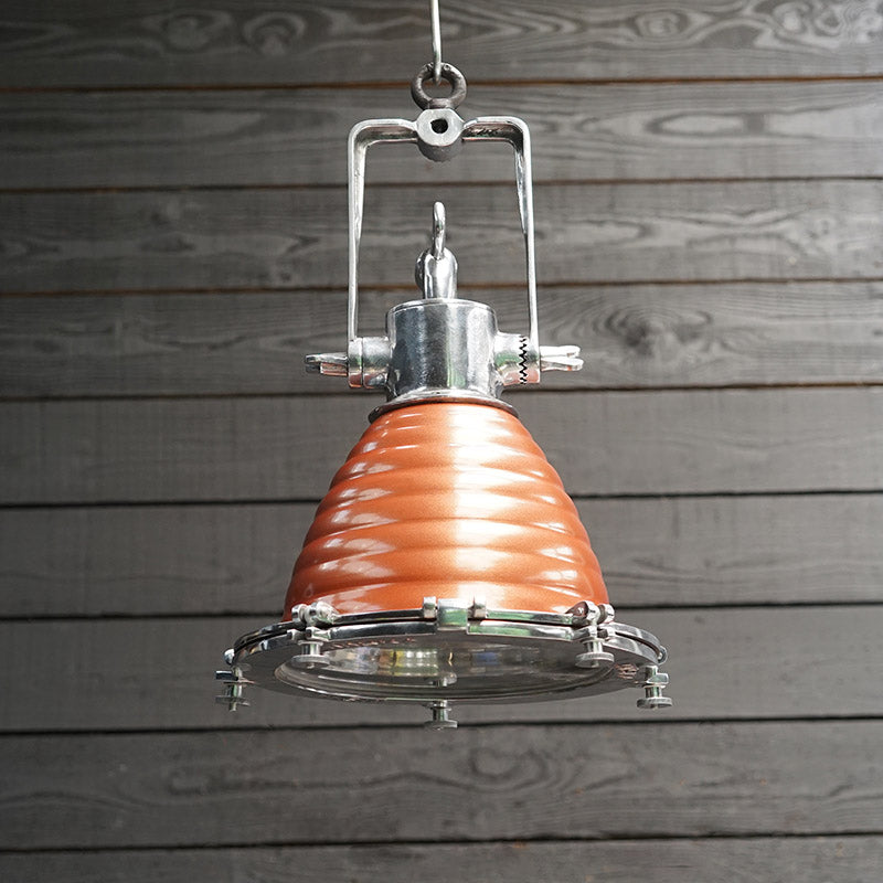 Wiska Fluted Copper Finish Pendant Light Trinity Marine