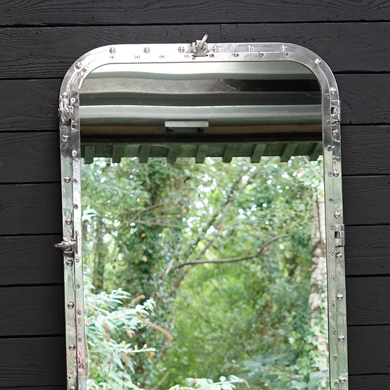 Large Salvaged Opening Ship’s Window Mirror – 82 x 162cm Trinity Marine