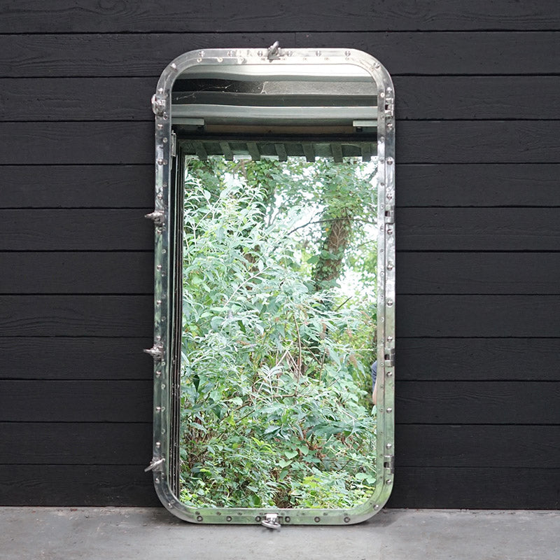 Large Salvaged Opening Ship’s Window Mirror – 82 x 162cm Trinity Marine