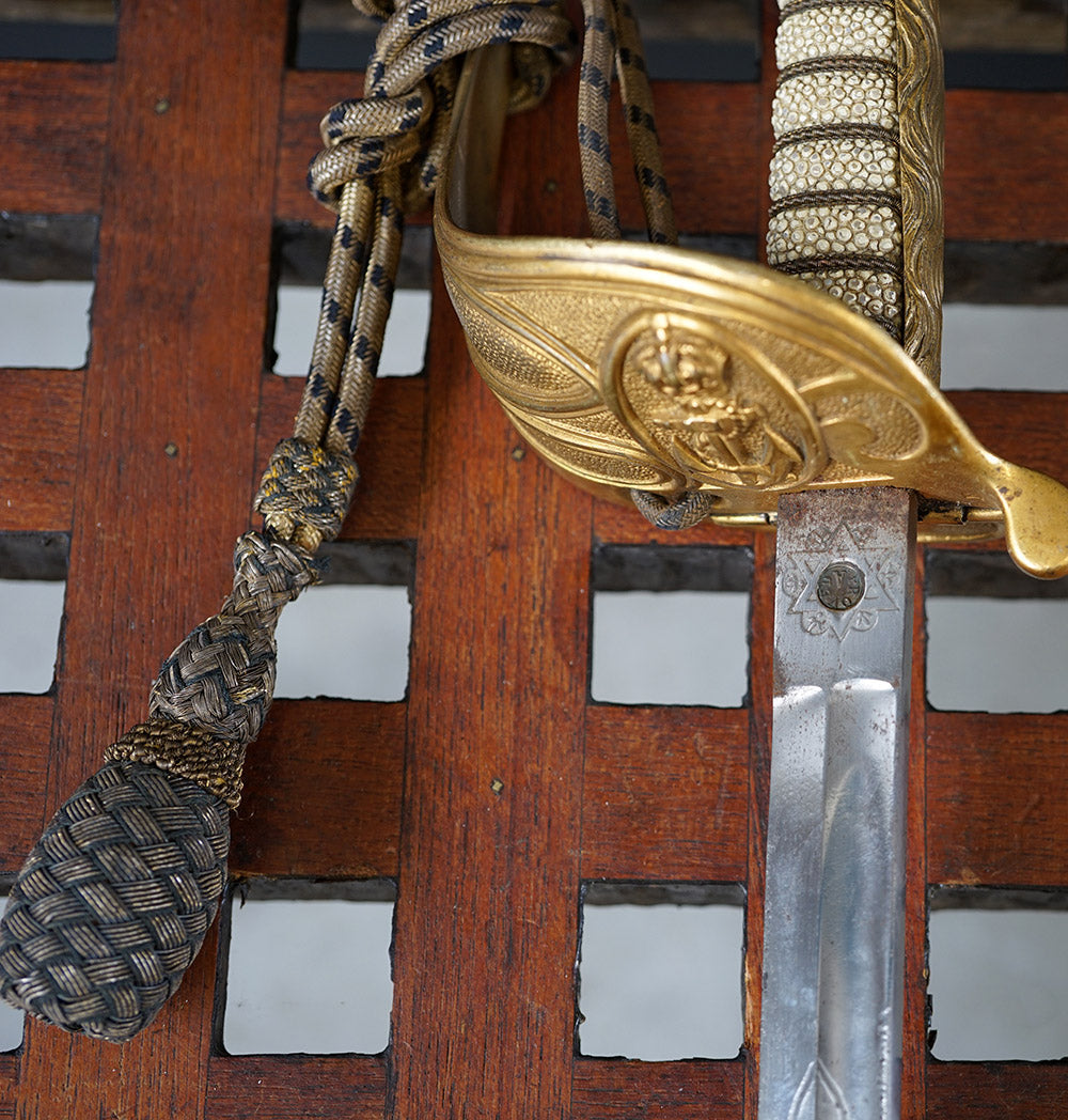 c1846 Pattern Royal Navy Officers Dress Sword Trinity Marine